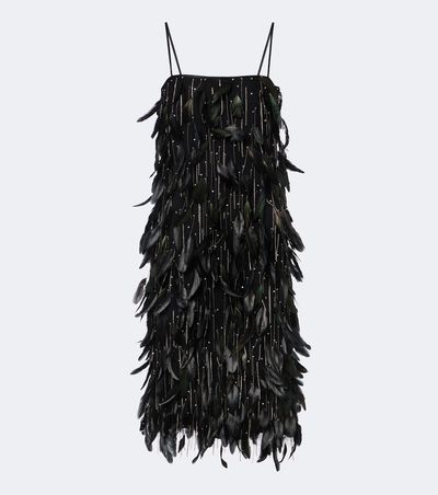 Costarellos Costarellos Julita embellished fringed cocktail dress