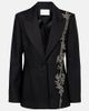 Costarellos Costarellos Lesia embellished wool-blend blazer - 1