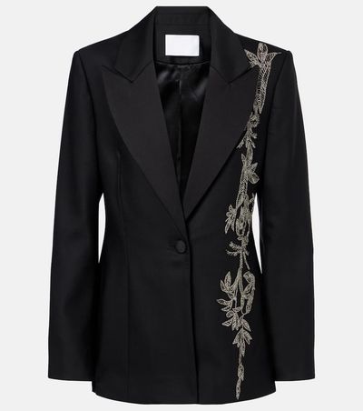 Costarellos Costarellos Lesia embellished wool-blend blazer