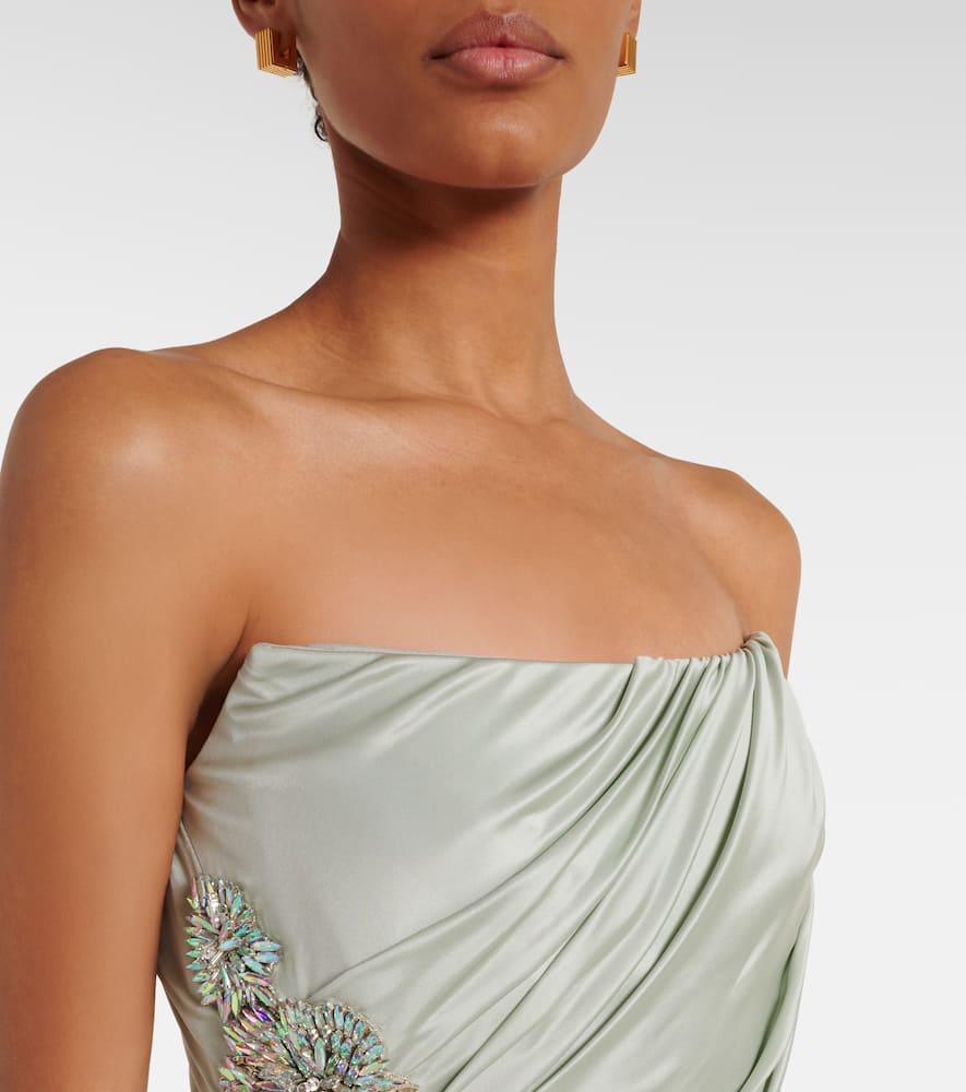 knee length dresses for ladies COSTARELLOS: Kelsey Silk Chiffon Dress