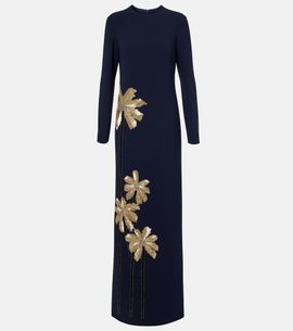 Costarellos Costarellos Nevina crystal-embellished crÃªpe gown