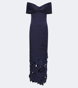 Costarellos Costarellos Norelle off-shoulder satin midi dress