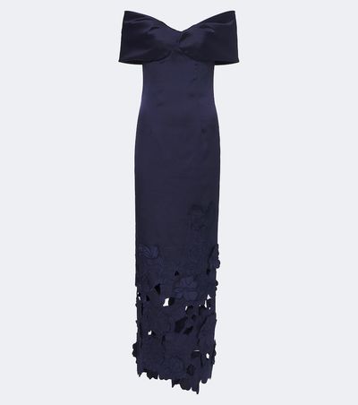 Costarellos Costarellos Norelle off-shoulder satin midi dress