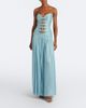Costarellos Costarellos Ruched Lurex georgette gown - 2