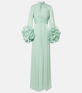 Costarellos Costarellos Ruffled georgette gown