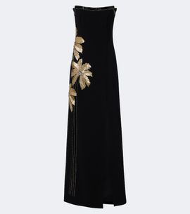 Costarellos Costarellos Terrin embellished crÃªpe gown