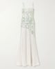 COSTARELLOS Jennan sequin-embroidered satin gown - 1