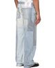 COÛT DE LA LIBERTÉ COÛT DE LA LIBERTÉ Blue & White Max Hickory Stripe Union Work Jeans - 3