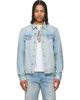 COÛT DE LA LIBERTÉ COÛT DE LA LIBERTÉ Blue Johnny Vintage DBL Dip Denim Trucker Jacket - 1