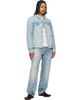 COÛT DE LA LIBERTÉ COÛT DE LA LIBERTÉ Blue Johnny Vintage DBL Dip Denim Trucker Jacket - 4