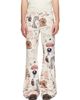 COÛT DE LA LIBERTÉ COÛT DE LA LIBERTÉ Off-White Jimmy California Cool Japan Canvas Flare Jeans - 1