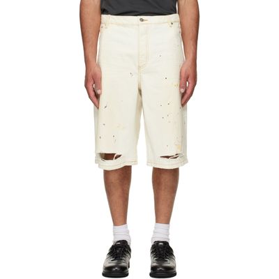 COÛT DE LA LIBERTÉ COÛT DE LA LIBERTÉ Off-White Zander Twill Baggy Shorts