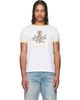 COÛT DE LA LIBERTÉ COÛT DE LA LIBERTÉ White Weston Mile High Embroidered Crew Ringer T-shirt - 1