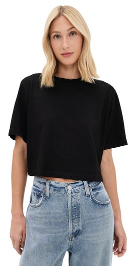 Cotton Citizen Cotton Citizen The Tokyo Crop Tee Jet Black