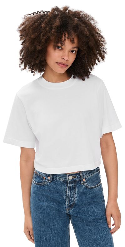 Cotton Citizen Cotton Citizen The Tokyo Crop Tee White