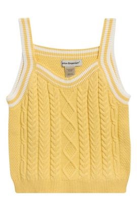 Cotton Emporium Cotton Emporium Kids' Cable Stitch Sweater Tank