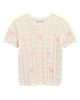 Cotton Emporium Cotton Emporium Kids' Floral Embroidery Pointelle Sweater - 1