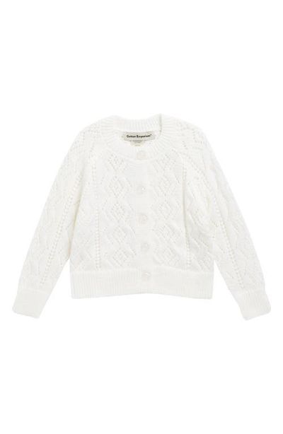 Cotton Emporium Cotton Emporium Kids' Pointelle Cardigan