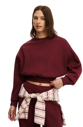 COTTON ON BODY COTTON ON BODY Women's Active Plush Cropped Crew