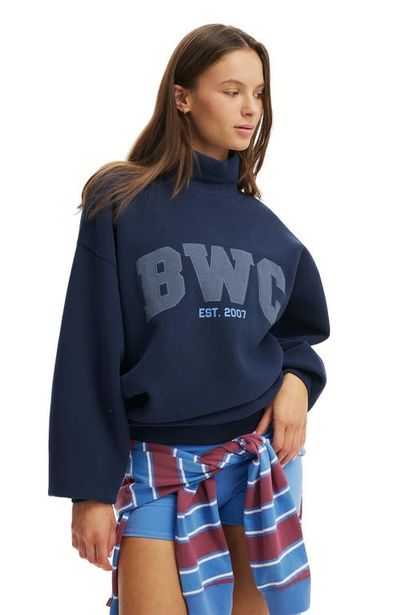 COTTON ON BODY COTTON ON BODY Women's Active Plush Funnel Neck Sweatshirt
