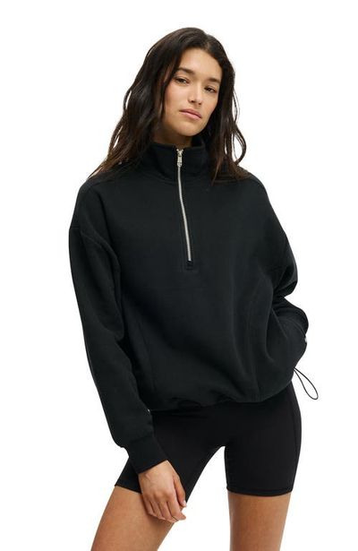 COTTON ON BODY COTTON ON BODY Women's Active Plush Half Zip Sweatshirt