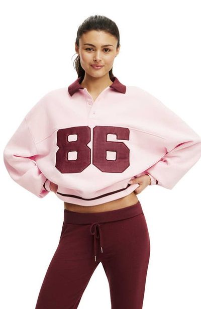 COTTON ON BODY COTTON ON BODY Women's Active Plush Oversized Rugby Sweatshirt