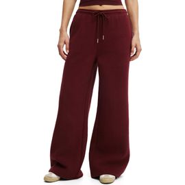 COTTON ON BODY COTTON ON BODY Women's Active Plush Tie Waist Wide Leg Sweatpant