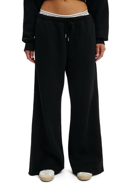 COTTON ON BODY COTTON ON BODY Women's Active Raw Edge Wide Leg Sweatpant