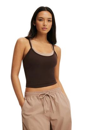 COTTON ON BODY COTTON ON BODY Women's Active Ultra Soft Contrast Layer Tank