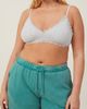 COTTON ON BODY COTTON ON BODY Women's Cotton Lace Triangle Padded Bralette - 5