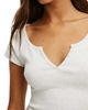 COTTON ON BODY COTTON ON BODY Women's Rib Henley Tee - 4