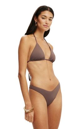 COTTON ON BODY COTTON ON BODY Women's Soft Dip High Side Brazilian Bikini Bottom