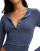 COTTON ON BODY COTTON ON BODY Women's Super Soft Henley Long Sleeve Top - 4