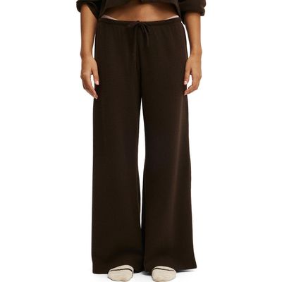 COTTON ON BODY COTTON ON BODY Women's Super Soft Waffle Wide Leg Pant