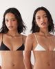 Cotton On Cotton On 2 pack invisible micro bralettes in black and white-Multi - 1