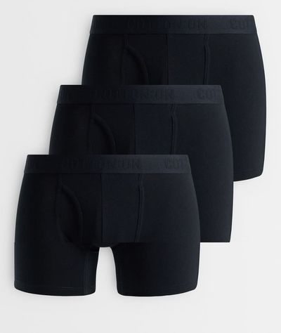 Cotton On Cotton On 3 pack boxer briefs set in black