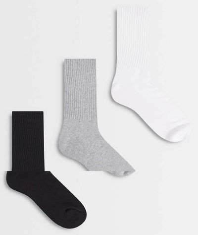 Cotton On Cotton On 3 pack essential crew socks-Multi