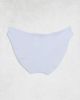 Cotton On Cotton On 3 pack ribbed bikini briefs set in green, white and blue-Multi - 3