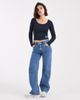 Cotton On Cotton On 89 graphic off the shoulder top in total eclipse-Navy - 4