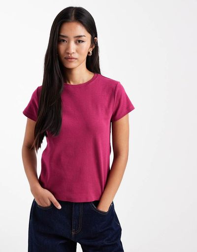 Cotton On Cotton On 90s baby tee in dark lotus-pink