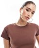 Cotton On Cotton On 90's fitted baby tee in washed brown-Green - 1