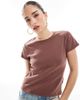Cotton On Cotton On 90's fitted baby tee in washed brown-Green - 4