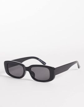 Cotton On Cotton On Abby rectangle sunglasses in black