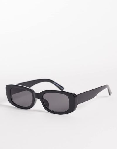 Cotton On Cotton On Abby rectangle sunglasses in black