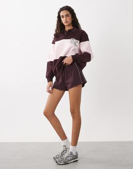 Cotton On Cotton On active paneled woven shorts in italian plum-Purple