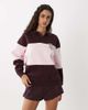 Cotton On Cotton On active plush graphic rugby sweatshirt in italian plum-Purple - 1