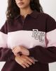 Cotton On Cotton On active plush graphic rugby sweatshirt in italian plum-Purple - 2