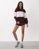 Cotton On Cotton On active plush graphic rugby sweatshirt in italian plum-Purple - 3