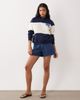 Cotton On Cotton On active plush graphic rugby sweatshirt in prep sport navy - 4