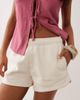 Cotton On Cotton On active push classic mini short in coconut milk-White - 3